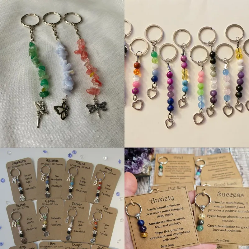 Llaveros de piedras preciosas