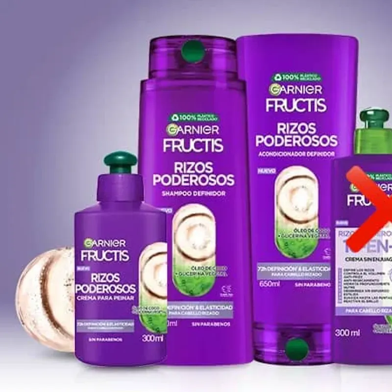 Trio Garnier para cabello Rizo.
