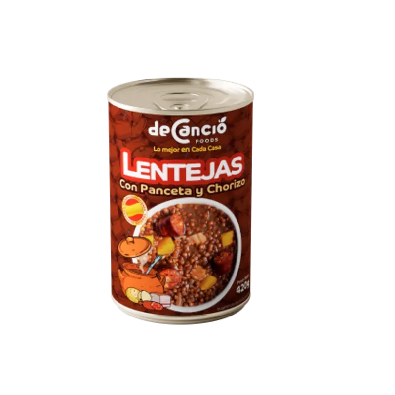 Lentejas con panceta y chorizo