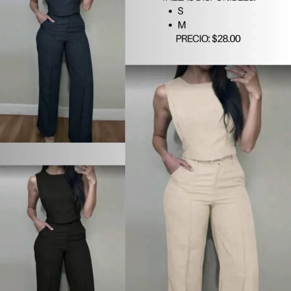 Conjunto de pantalon y blusa