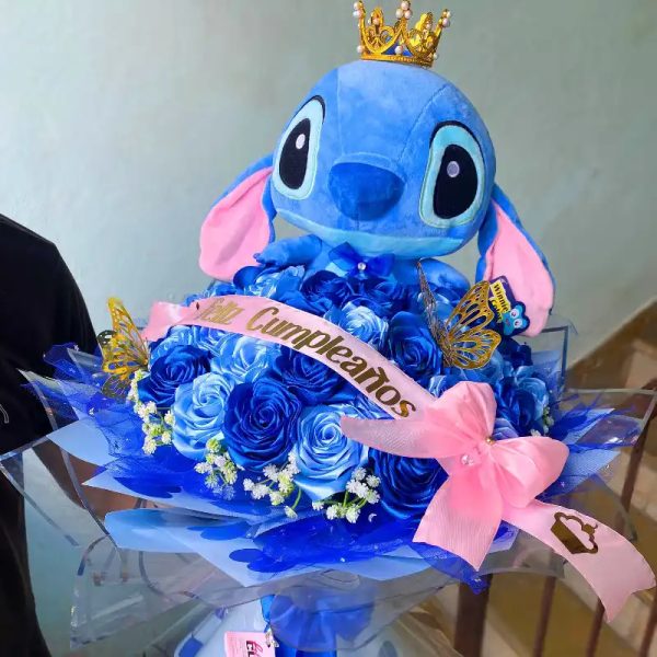 Ramo de 40 rosas con peluche