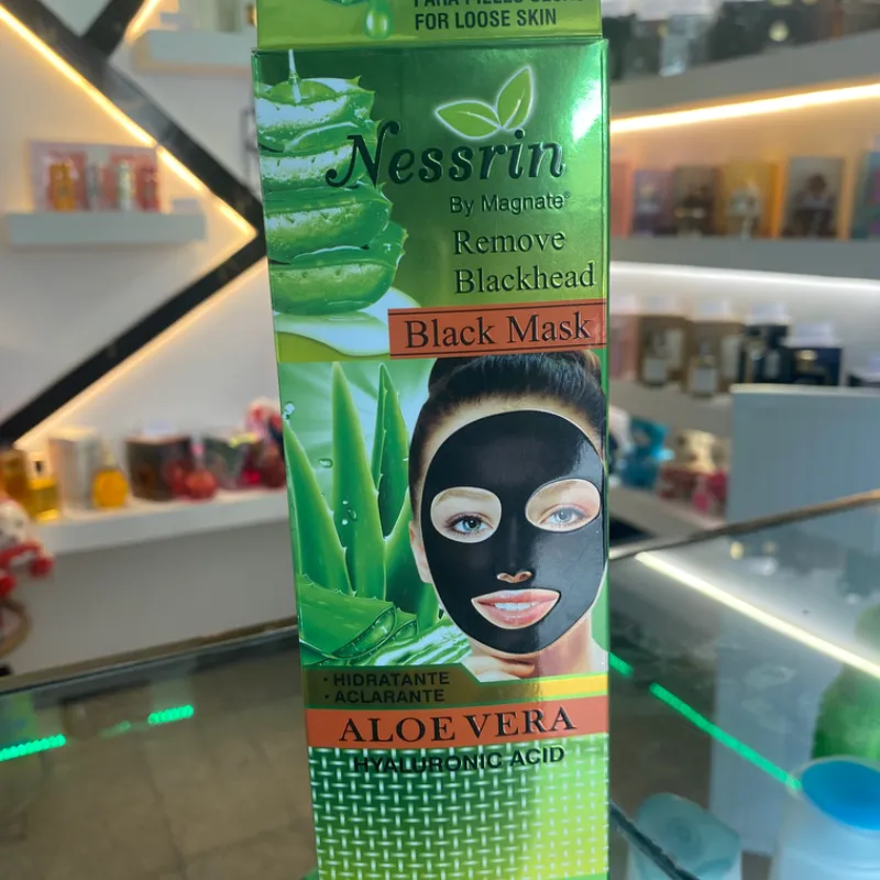 Mascarilla black mask aloe vera