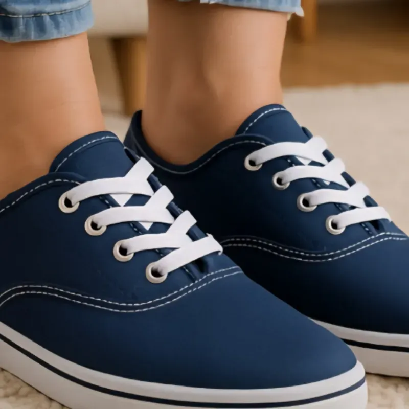 Tenis bajos Azules Oscuros