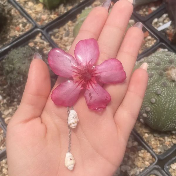 Clip flor de resina