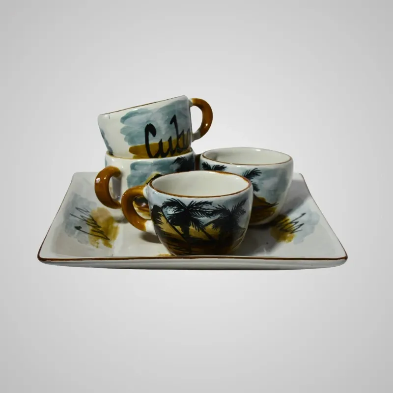 Plato Cuadrado Campo/ 4 Tazas