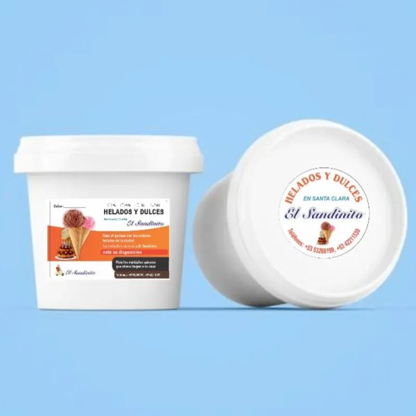 HELADO VAINILLA y CHOCOLATE. (4 LITROS)