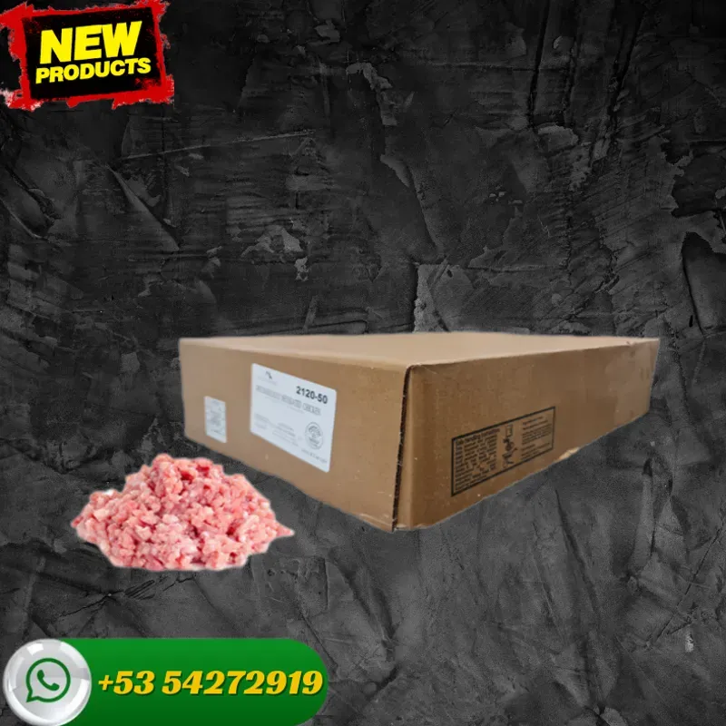 Caja de picadillo de pollo de 40 lb
