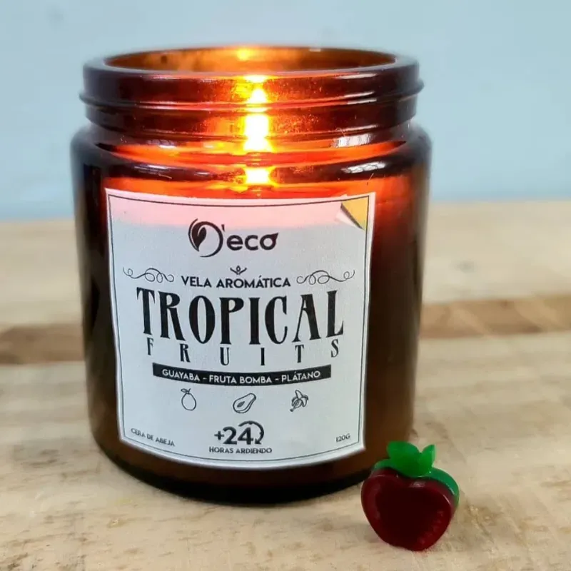 Vela aromática Tropical 120g (D'eco)