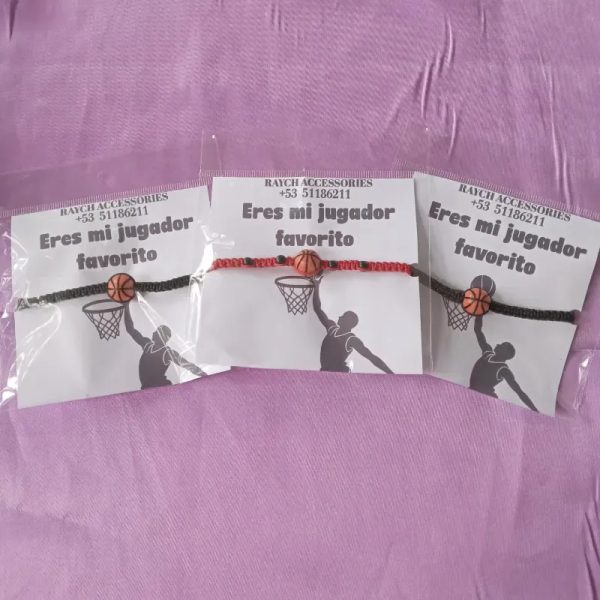 Pulseras de basket y dedicatoria