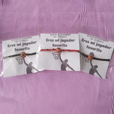 Pulseras de basket y dedicatoria