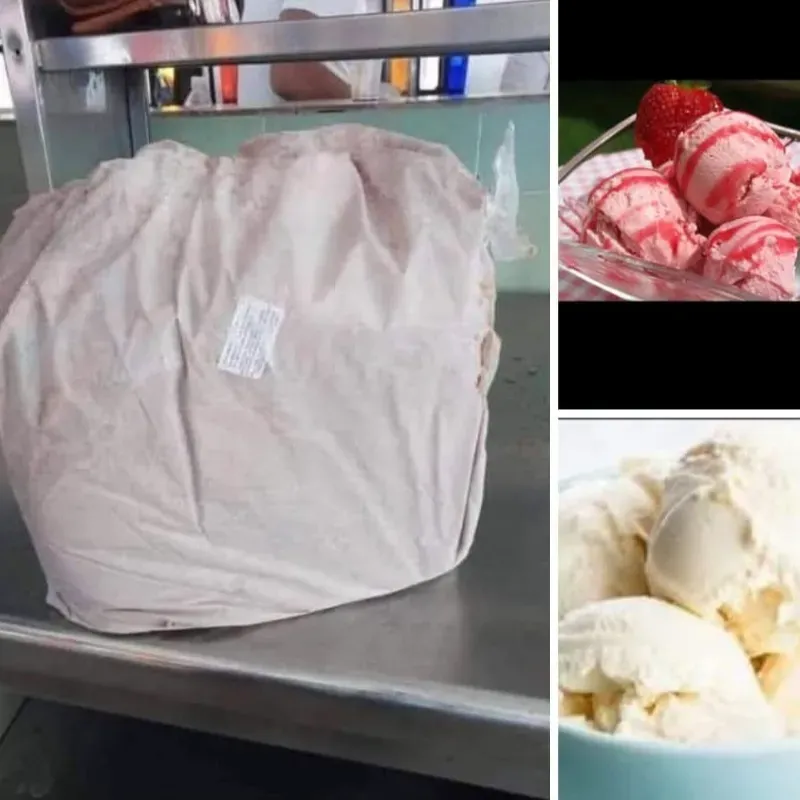 Tinas de Helado del Lácteo 10 Lt