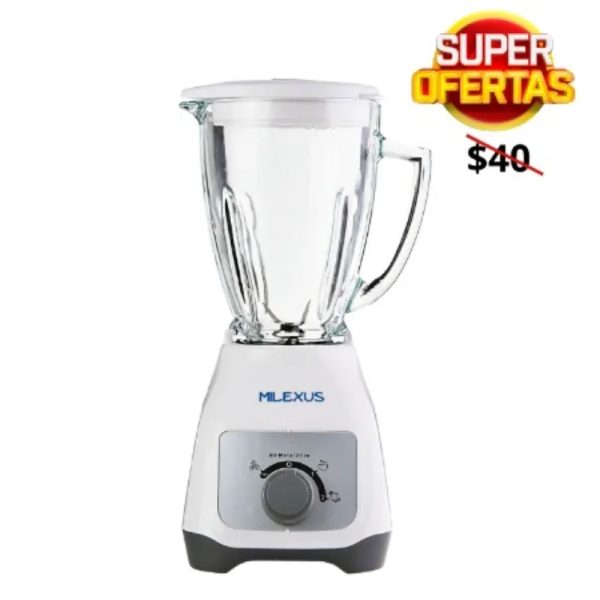 LICUADORA MILEXUS CON JARRA DE VIDRIO 550W