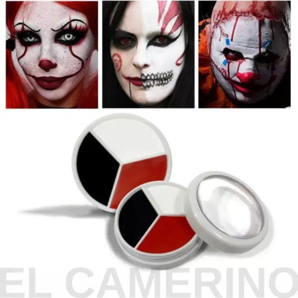 Concealer tricolor. Maquillaje escénico