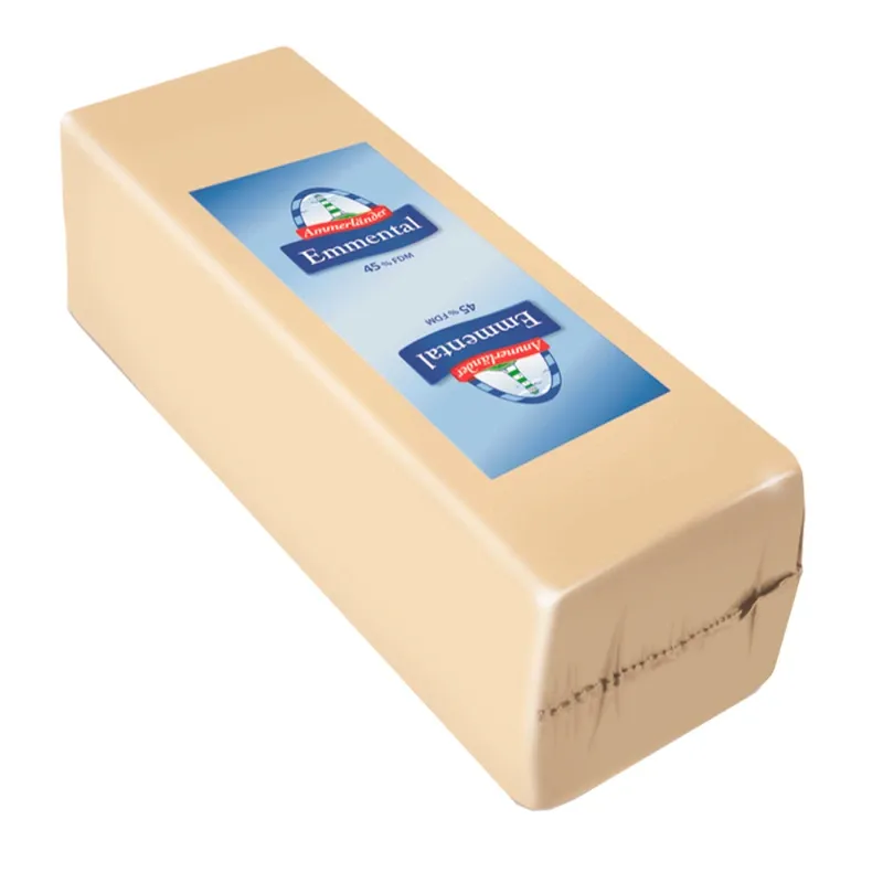 Queso Emmental AMMERLANDER 45% MG aprox. 3kg 4/Caja