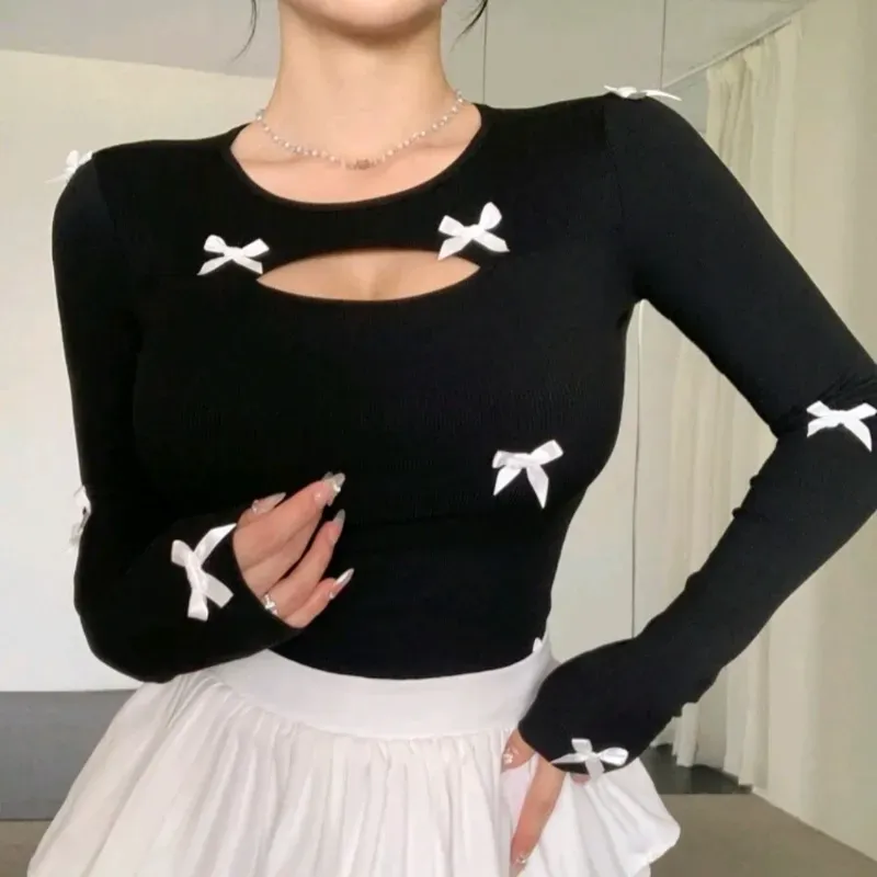 Camiseta negra manga larga