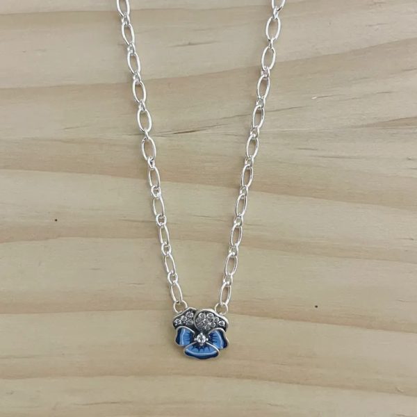 Cadena Flor azul
