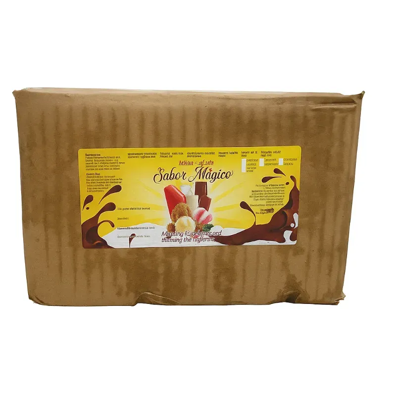 Tina de helado sabor naranja piña