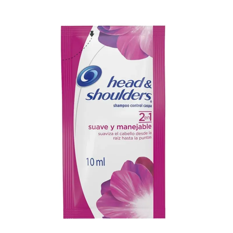 Shampoo Head &shoulders Suave Y Manejable Sobres Sobre 10 ml