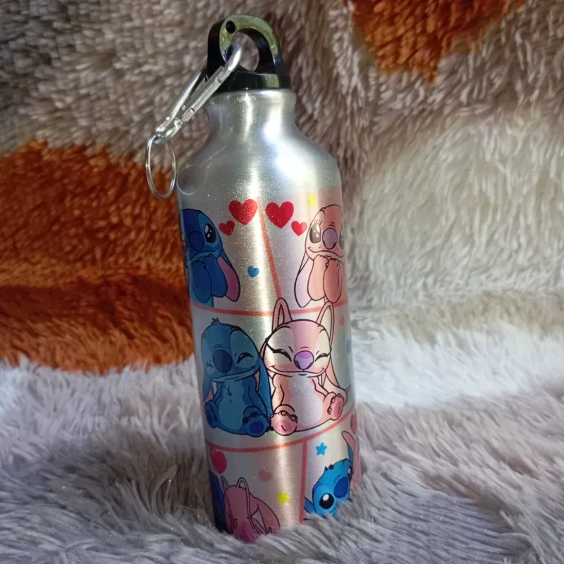 Botella deportiva gris