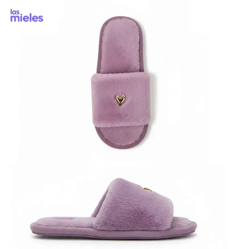 Chancletas suaves acolchonadas morada