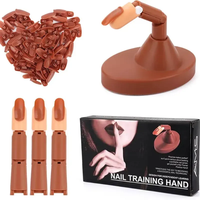 Dedo de practica para uñas acrílicas