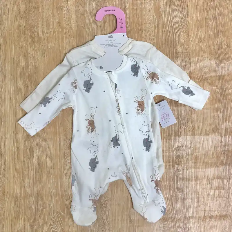 Pack de 2 bodys con animalitos