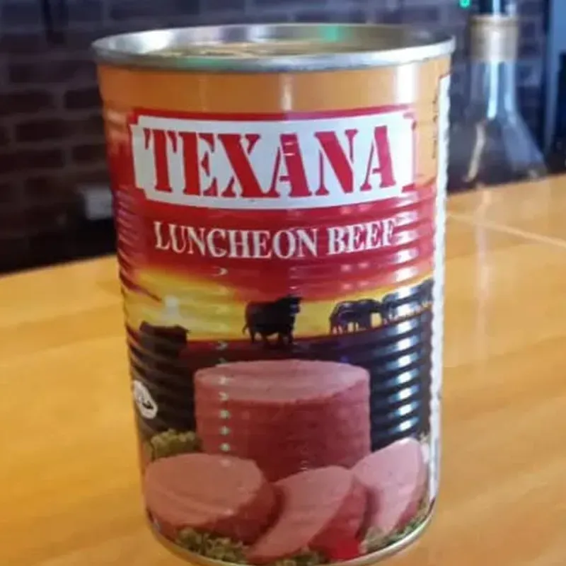 2 latas de carne de res tipo spam x 5 USD