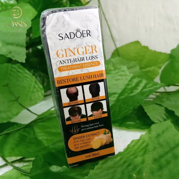 Tratamiento para la caída del cabello de extracto de jengibre