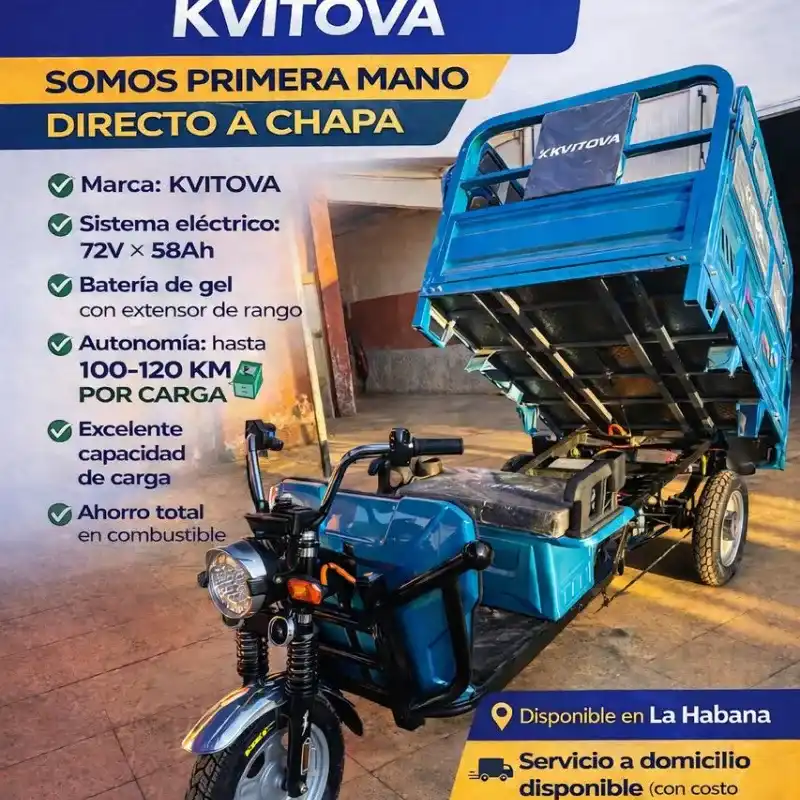 Triciclo eléctrico KVITOVA