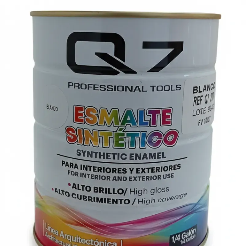 Esmalte Acrílico Color Blanco Y Negro