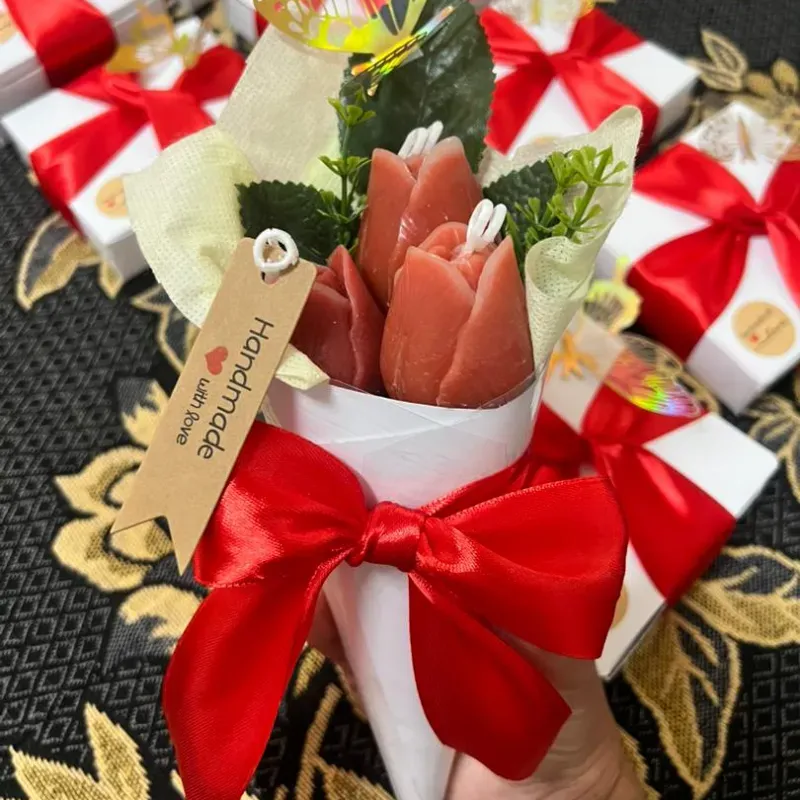 Ramos de flores de velas