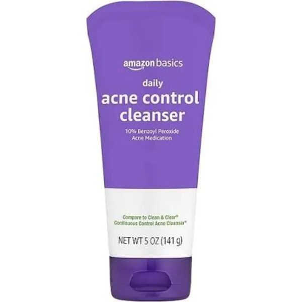 Limpiador facial para acné, control diario, máxima fuerza, 10% de peróxido de benzoílo, 5 onzas
