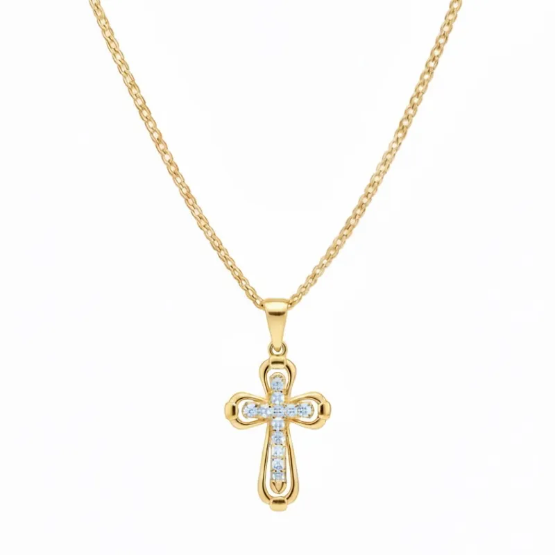 Cadena con dije de crucifijo