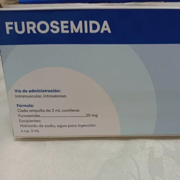  Furosemida Inyectable  (1 bulbo) (20 mg/2ml)