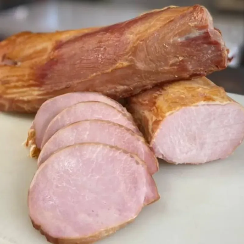 Lomo ahumado troceado