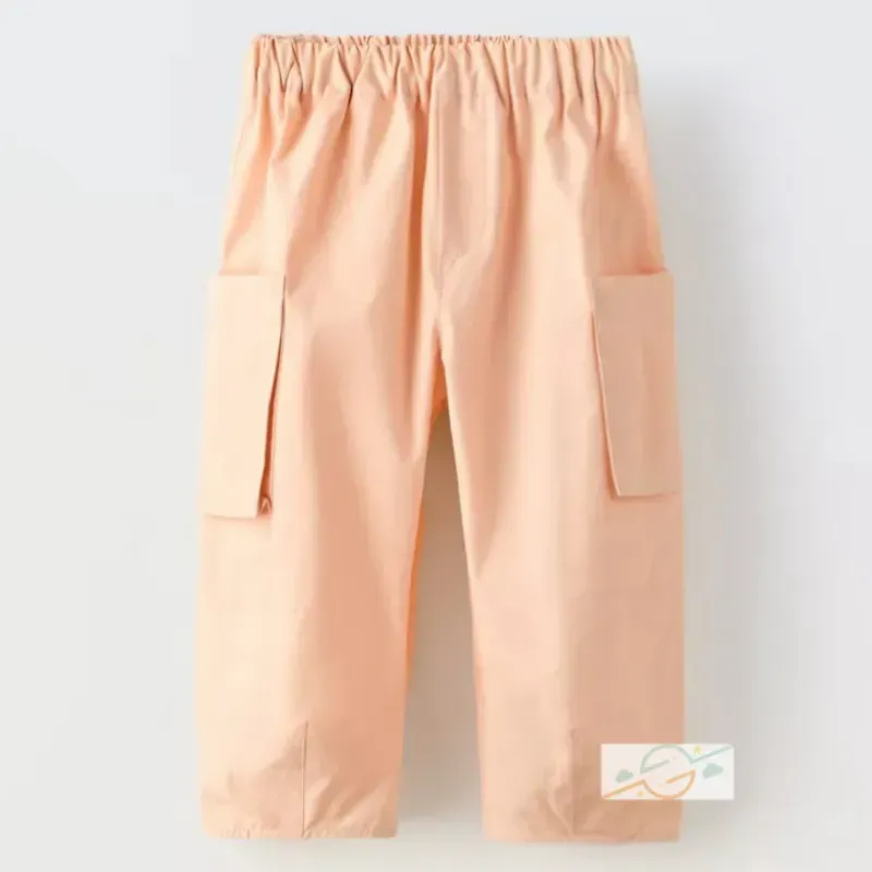 Pantalón cargo naranja ZARA