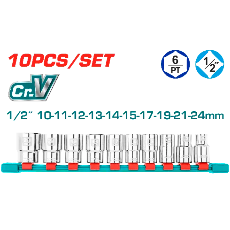 Juego de 10 dados 1/2”