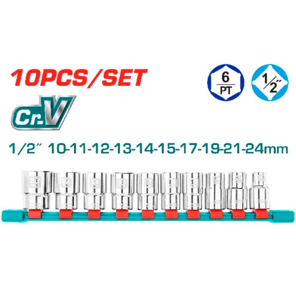 Juego de 10 dados 1/2”
