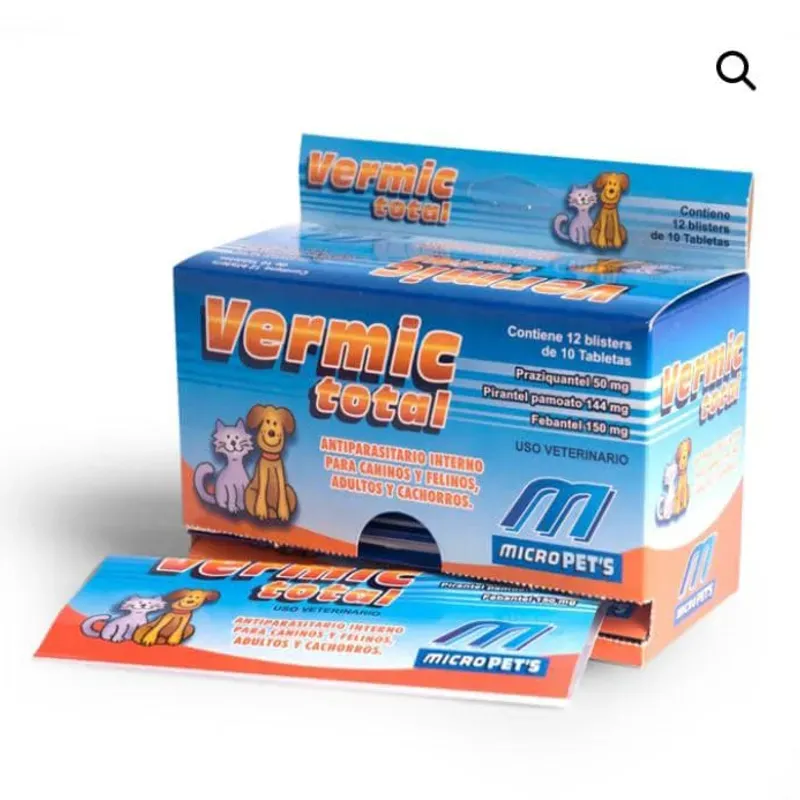 VERMIC TOTAL (Antiparasitario interno para perros y gatos)