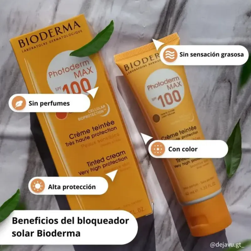 Protector solar BIODERMA con color