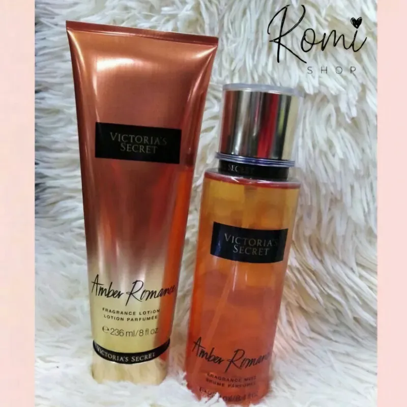 Set de Colonia y Crema Victoria's Secret Ambar Romance