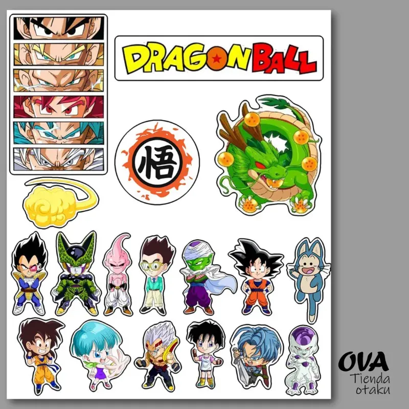 Pack de stickers Dragon Ball