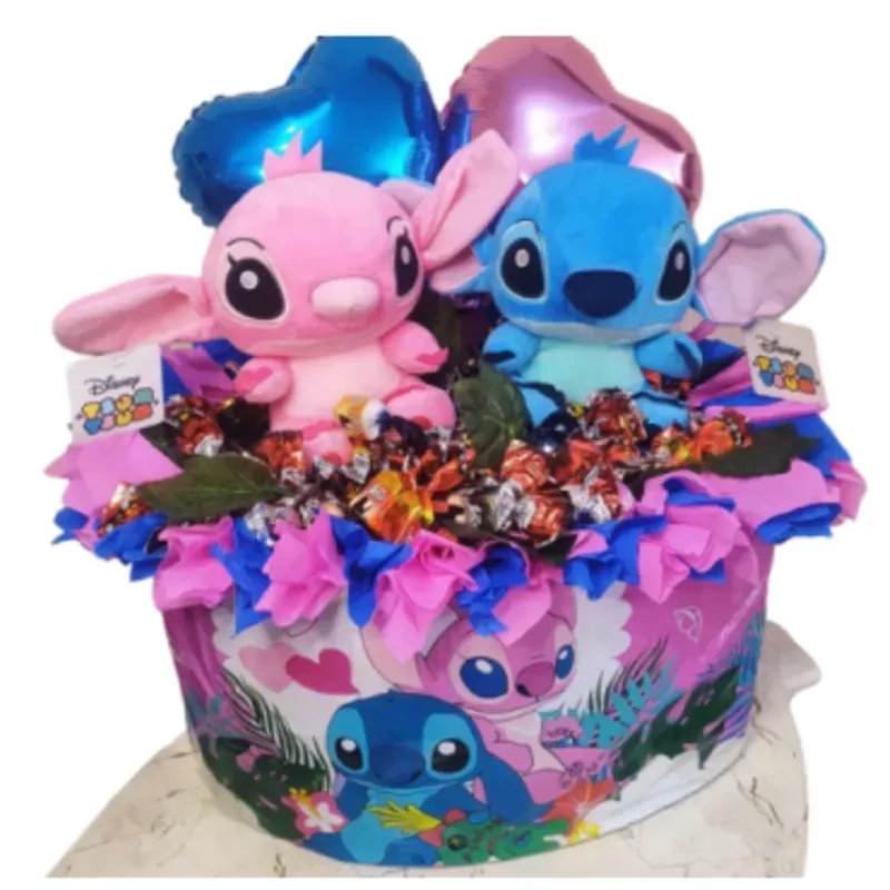 Regalo Sorpresa "Stitch & Angela Cuddle Set"