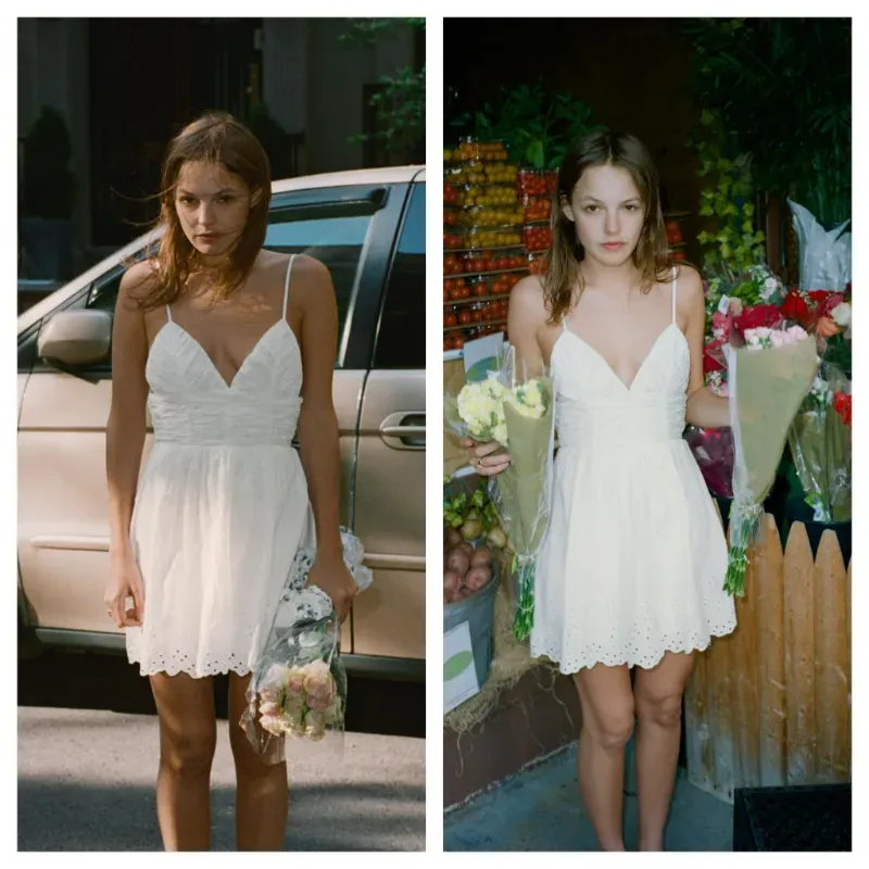 Vestido Zara mini bordados