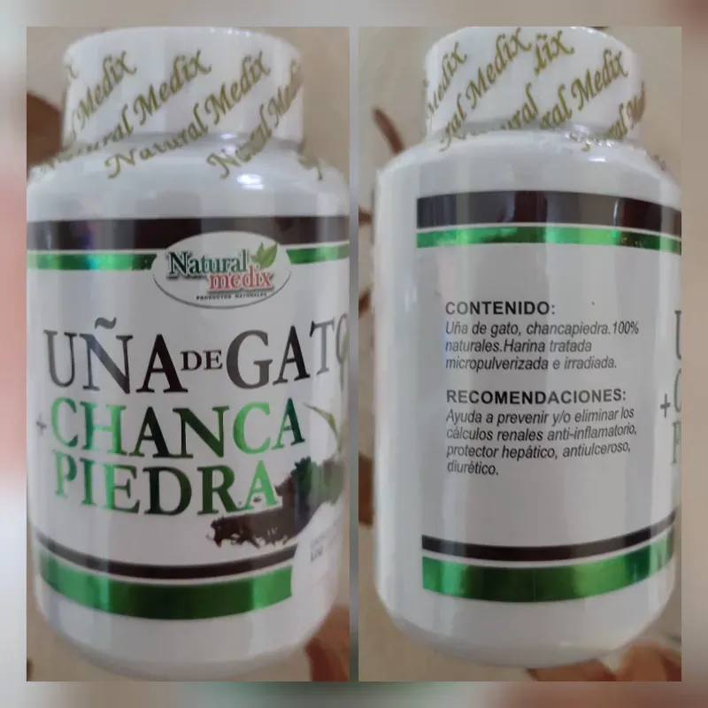 Una de Gato + Chanca Piedra de 500 mg de 100 Cápsulas
