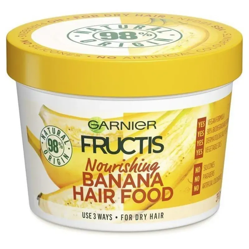 Garnier Fructis Banana Hair Food – Shampoo y Acondicionador Nutritivo