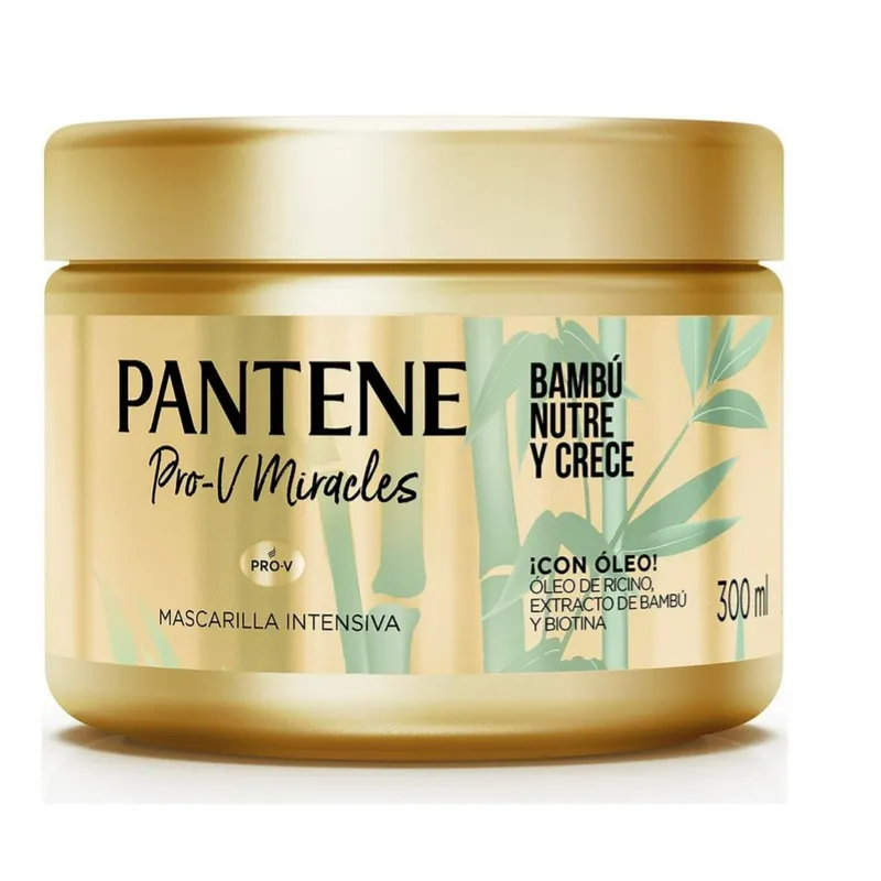 Mascarilla capilar Pantene Pro-V Miracles Bambú Nutre & Crece Intensiva 300 ml