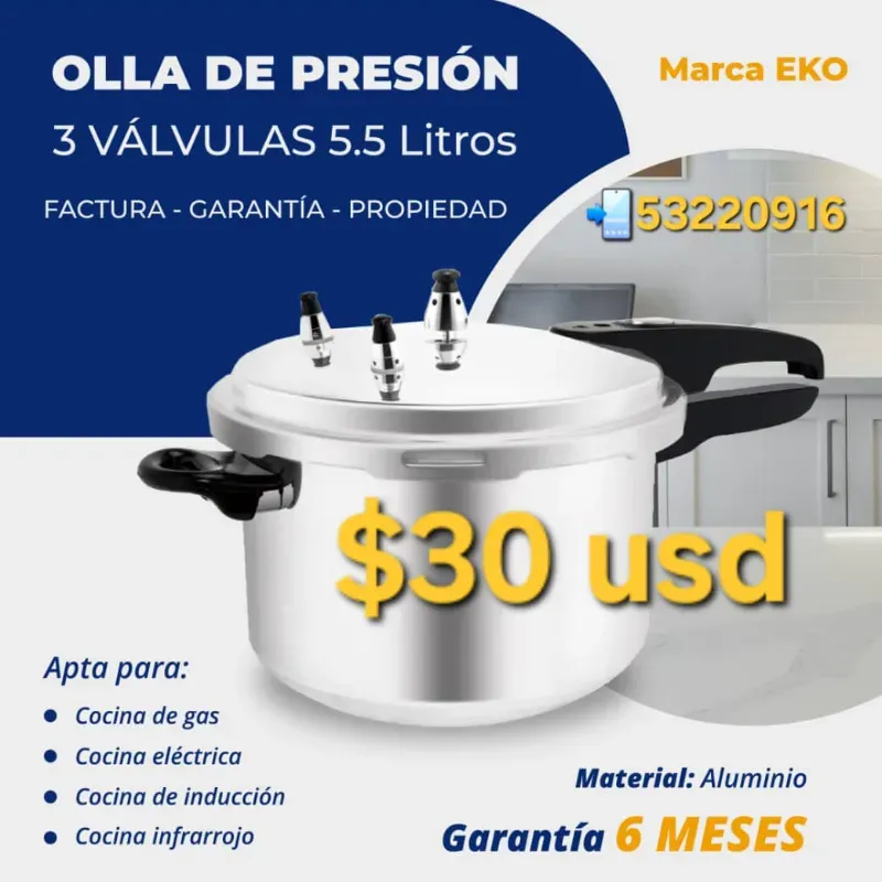 Olla de Presión 5.5L