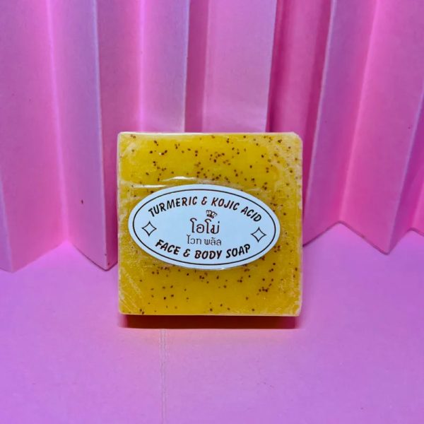 Jabón Facial y Corporal de Cúrcuma y Ácido Kojico 