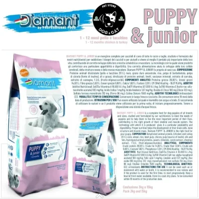 Pienso importado Para Perros Cachorro Bolsa 3 Kg